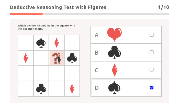 Deductive Reasoning Test with Figures