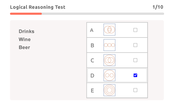 Logical Reasoning Test example