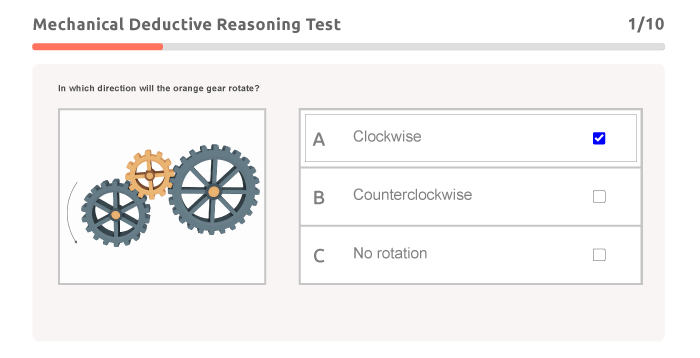 Mechanical Reasoning Test example