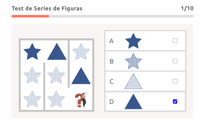 ejemplo de test de series de figuras