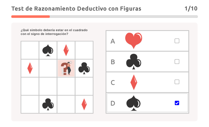 ejemplo de Test de Razonamiento Deductivo con Figuras