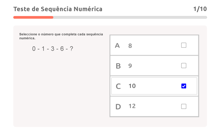 Teste de Sequência Numérica